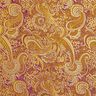 Bekleidungsjacquard Metallic Paisley – lila/gold,  thumbnail number 1