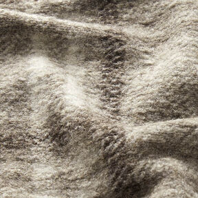 Mantelstrick Woll-Mix Karo – taupe, 