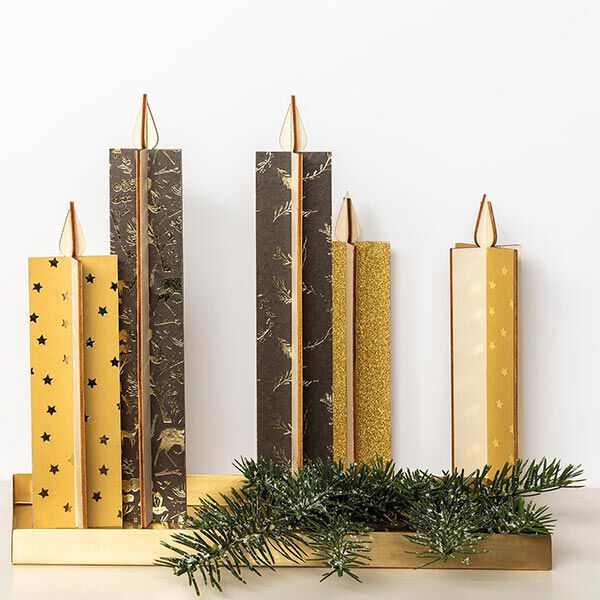 Paper Patch Set Sterne | Rico Design – senf/gold, image number 5