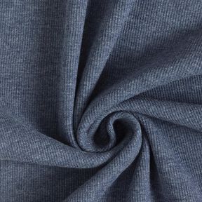 2x2 Bündchen Melange – jeansblau, 