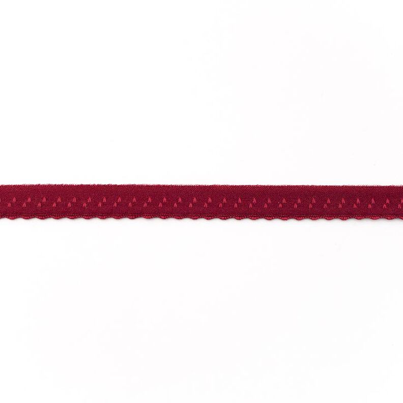 Elastisches Einfassband Spitze [12 mm] – bordeauxrot,  image number 1