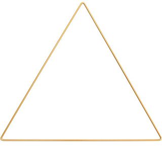 Metallring Dreieck [ Ø 30 cm ] | Rico Design – gold, 