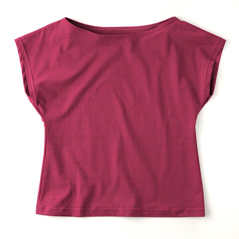 Baumwolljersey Medium Uni – purpur, image number 6