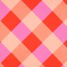 Baumwollsatin Large Gingham | Nerida Hansen – koralle/hellrosa,  thumbnail number 1