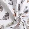 Baumwollpopeline glückliche Katzen Digitaldruck | Poppy Fabrics – weiss,  thumbnail number 3