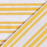 Viskosejersey unregelmäßige Glitzerstreifen – wollweiss/sonnengelb,  thumbnail number 4