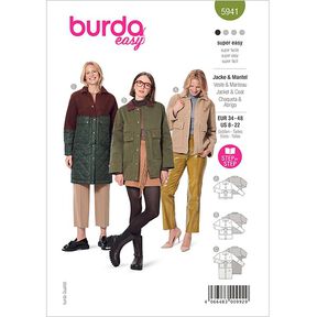 Jacke & Mantel | Burda 5941 | 34-48, 