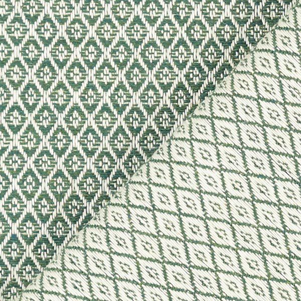 Möbelstoff Jacquard Miniraute – grün | Reststück 100cm