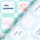 Baumwollstoff Cretonne Maritime Karos – weiss/pastellgrün – Muster,  thumbnail number 4
