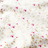Baumwollstoff Popeline Herzen und Sterne – wollweiss/gold,  thumbnail number 2