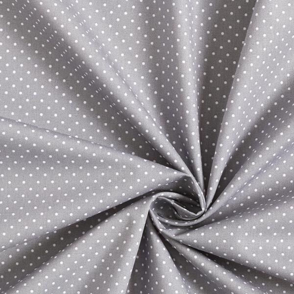 Baumwollpopeline kleine Punkte – grau/weiss,  image number 5