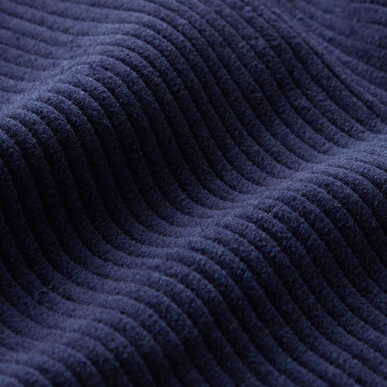 Breitcord vorgewaschen Uni – marineblau,  image number 2