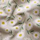Dekostoff Halbpanama Gänseblümchen – natur/weiss,  thumbnail number 2