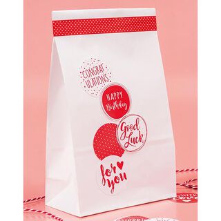 Geschenktüten groß [ 25 Stück ] – weiss, 