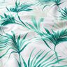 Dekostoff Panama Palmwedel – weiss/smaragdgrün,  thumbnail number 2