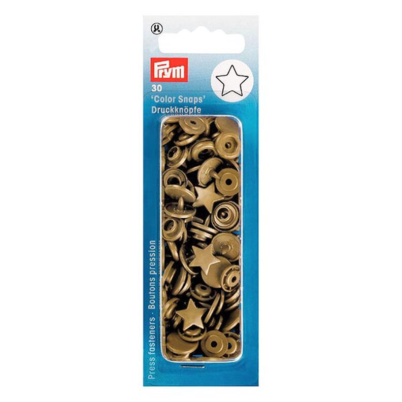 Druckknöpfe Color métallique Snaps Stern 2 - gold metallic| Prym,  image number 2