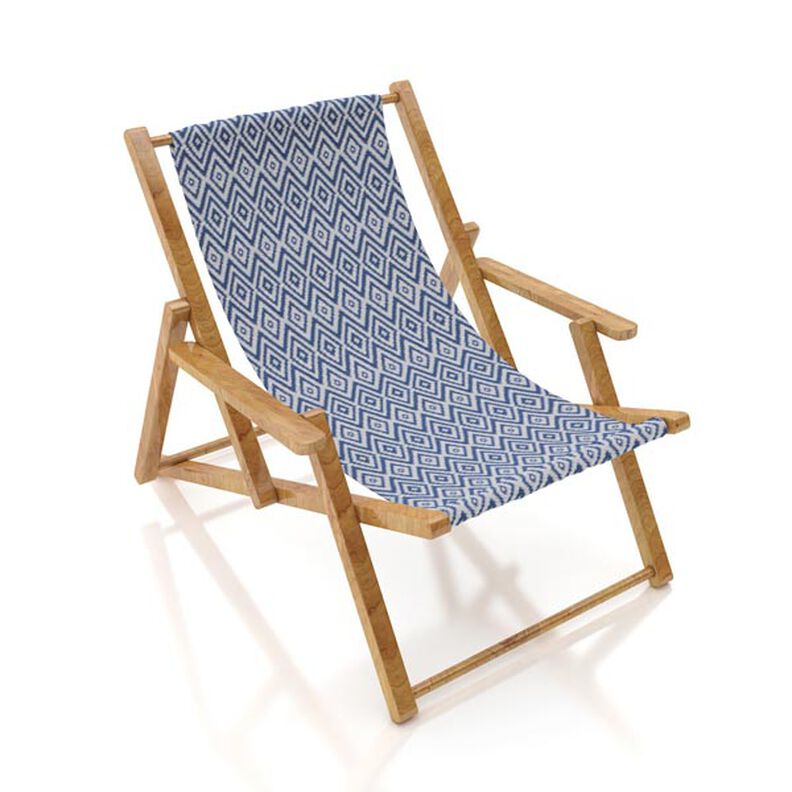 Outdoorstoff Jacquard Ethno – blau,  image number 9