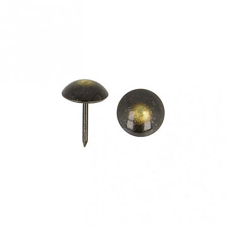 Polsternägel [ 17 mm | 50 Stk.] - anthrazit/altgold metallic,  image number 2