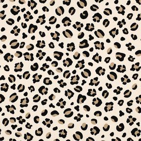 Sweatshirt angeraut Leo Print | Poppy Fabrics – creme/anemone, 