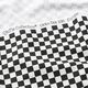 Baumwolljersey Schachbrett [9 mm] – schwarz/weiss,  thumbnail number 5