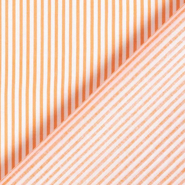Leichter Tencel-Stoff feine Streifen – orange/weiss, image number 4