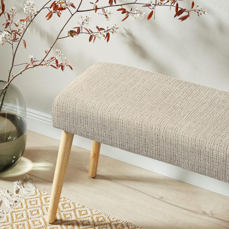 Polsterstoff Chenille Uni – helltaupe,  image number 5