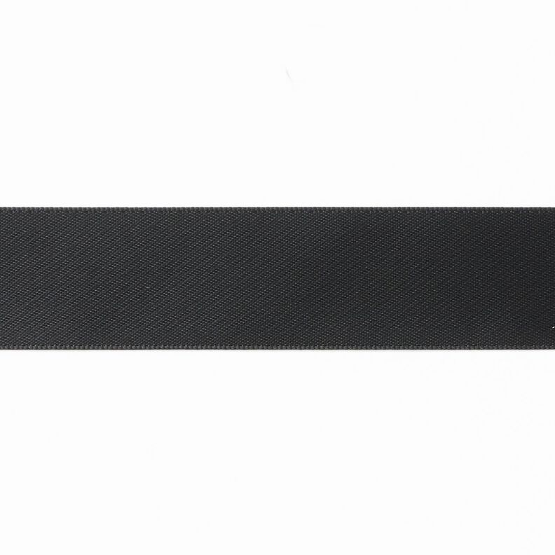Satinband [25 mm] – schwarz,  image number 1