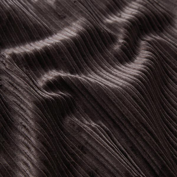 Stretch Cord Baumwoll-Viskose-Mix Uni – schwarzbraun, image number 2