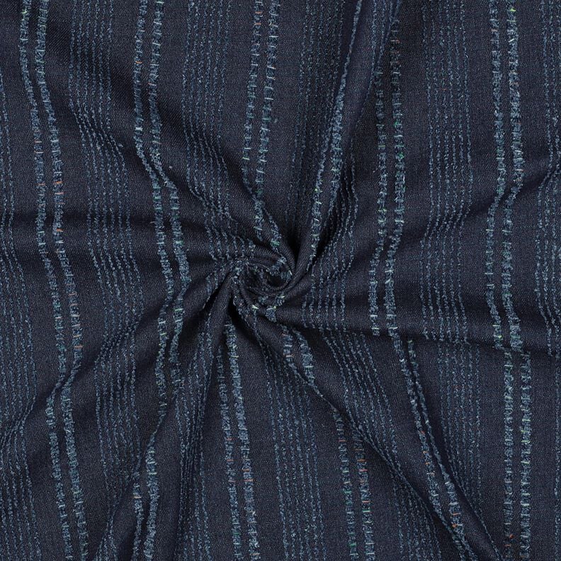 Jeansstoff Streifen & bunte Sprenkel &ndash; marineblau,  image number 3