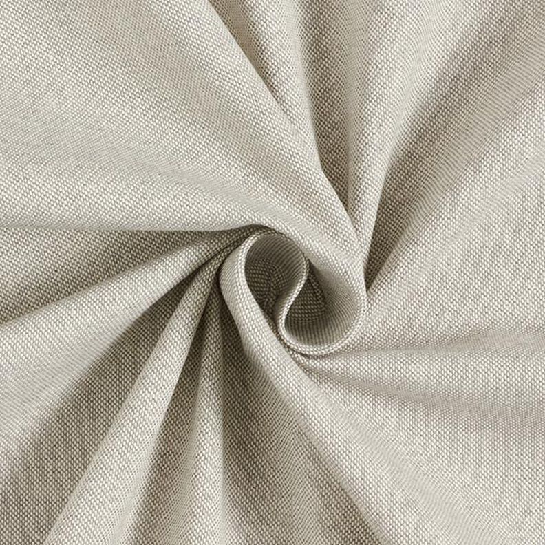 Dekostoff Halbpanama Chambray recycelt – silbergrau/natur,  image number 1
