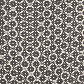 Chiffon Blumenornamente – schwarz/weiss, 