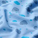 French Terry Sommersweat Aquarellkleckse | PETIT CITRON – hellblau, 