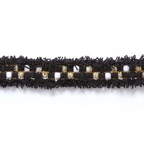 Tweedborte [20 mm] – schwarz/gold, 