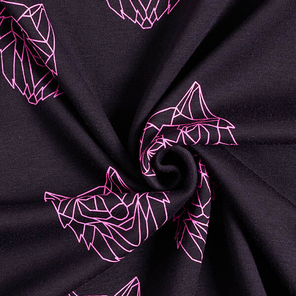 Alpenfleece Origami-Wolf – schwarz/neonpink, image number 3