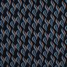 Viskose-Stretch abstrakte Wellen – schwarzblau/helljeansblau,  thumbnail number 1
