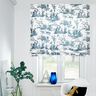 Dekostoff Halbpanama fröhliche Tänzer 280 cm – ozeanblau/weiss,  thumbnail number 6