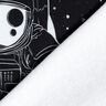 French Terry Panel Spaceman | Glitzerpüppi – schwarz/weiss,  thumbnail number 4
