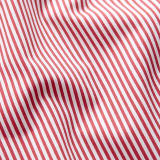 Baumwoll-Stretch schmale Streifen – rot/weiss | Reststück 100cm