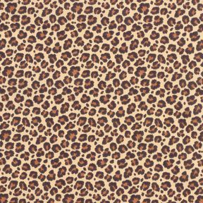 Baumwollstoff Cretonne Leo klein – beige/braun, 