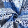 Baumwollstoff Cretonne Patchwork-Look – weiss/blau,  thumbnail number 4