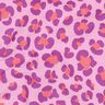 Musselin/ Doppel-Krinkel Gewebe bunter Leo Print | Poppy Fabrics – pastellviolett/rotlila,  thumbnail number 2
