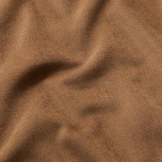 Stretch-Samt Feincord Uni – mittelbraun, 