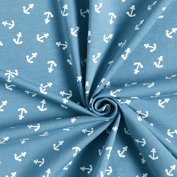 Baumwolljersey kleine Anker – hellblau/weiss, image number 3