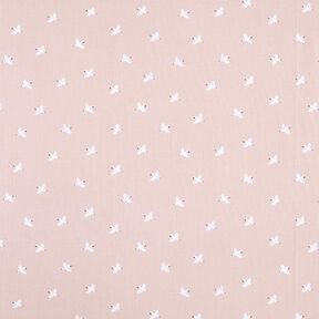 Waffeljersey Vögel | by Poppy – rosé, 