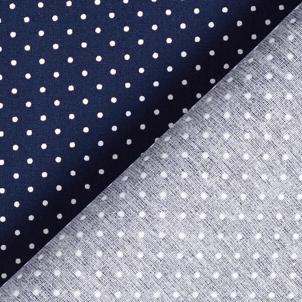 Beschichtete Baumwolle kleine Punkte – nachtblau,  image number 5