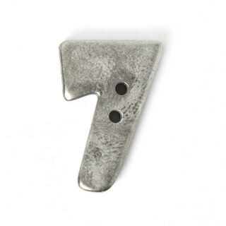 Zahlenknopf 7 - Metalloptik, 