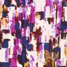 Viskosestoff abstrakte Pinselstriche Digitaldruck – traube/indigo,  thumbnail number 1