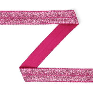 Elastisches Einfassband (Falzgummi), glitter - pink, 