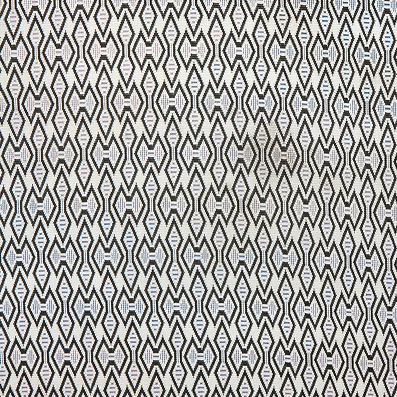 Strickjacquard Rauten – nebelgrau/schwarz, image number 1
