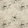 Dekostoff Halbpanama gezeichnete Blumen – anemone/schwarz,  thumbnail number 1
